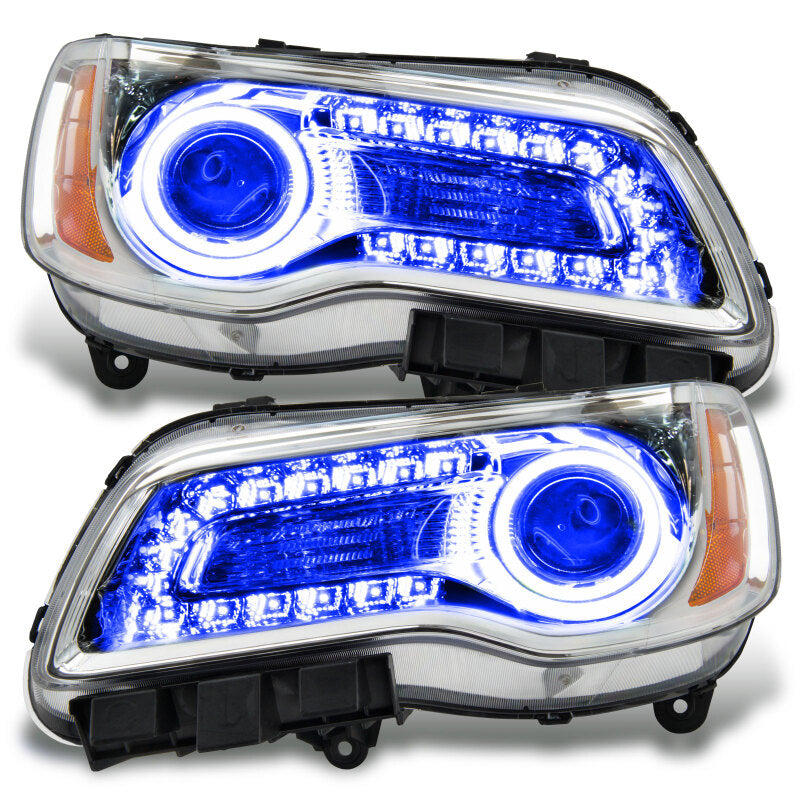 Oracle 11-14 Chrysler 300C SMD HL - Chrome - NON HID - ColorSHIFT DRL - ColorSHIFT