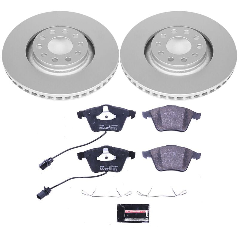Power Stop 02-04 Audi A6 Quattro Front Euro-Stop Brake Kit