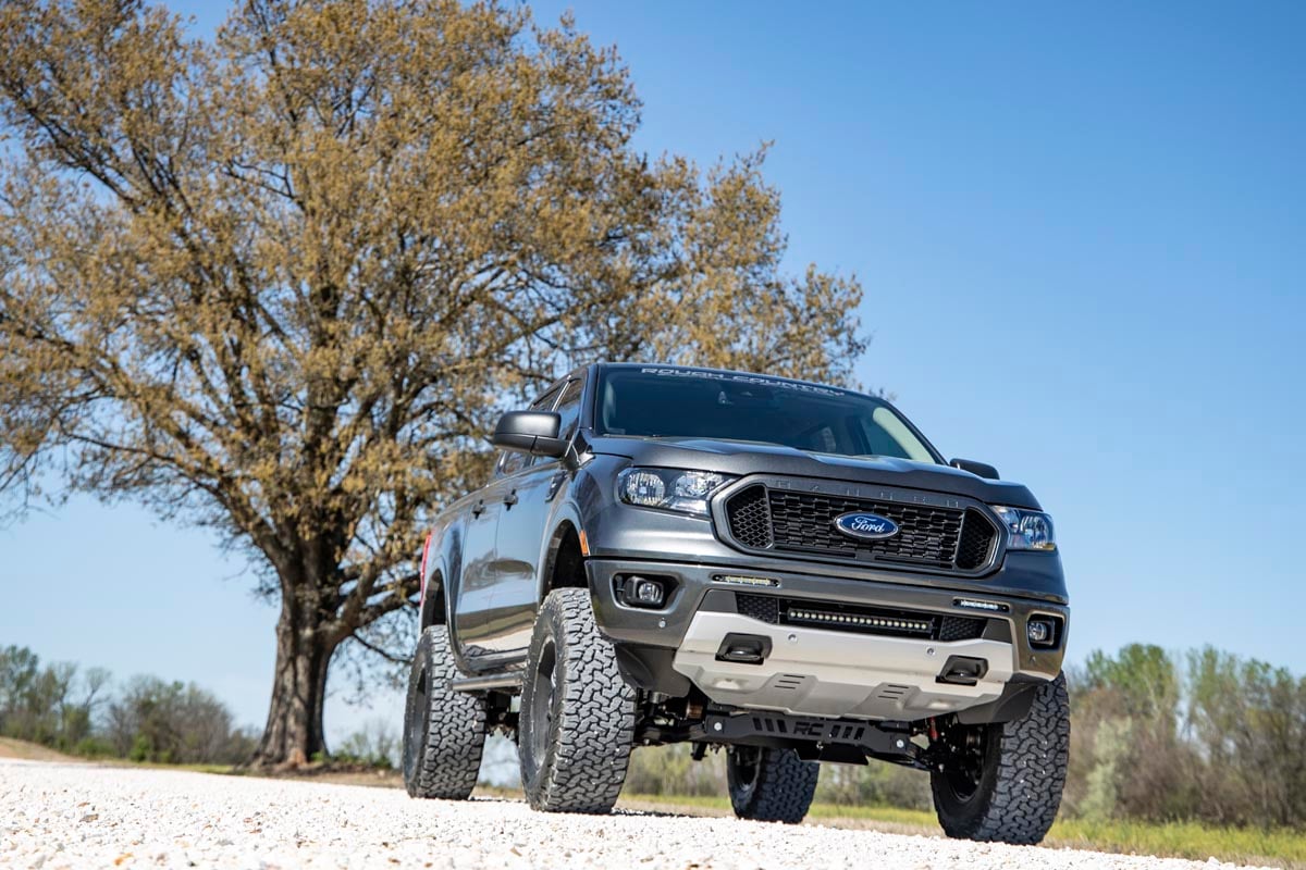 6 Inch Lift Kit N3 Struts Aluminum Knuckles Ford Ranger 4WD (2019-2023) Rough Country