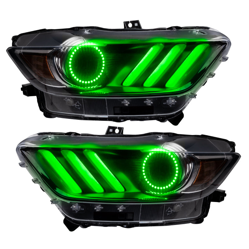 Oracle 15-17 Ford Mustang V6/GT/Shelby DRL w/ Halo Kit - ColorSHIFT w/ Simple Controller