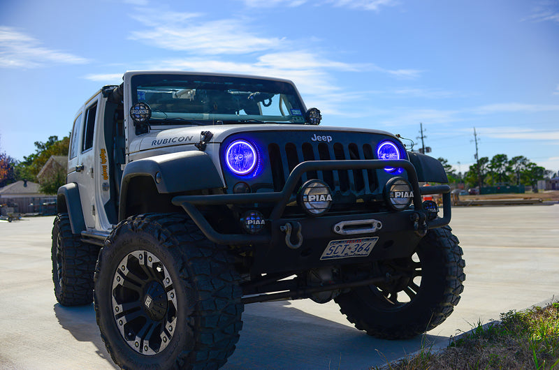 Oracle Jeep Wrangler 07-17 Halo Kit - ColorSHIFT w/ BC1 Controller