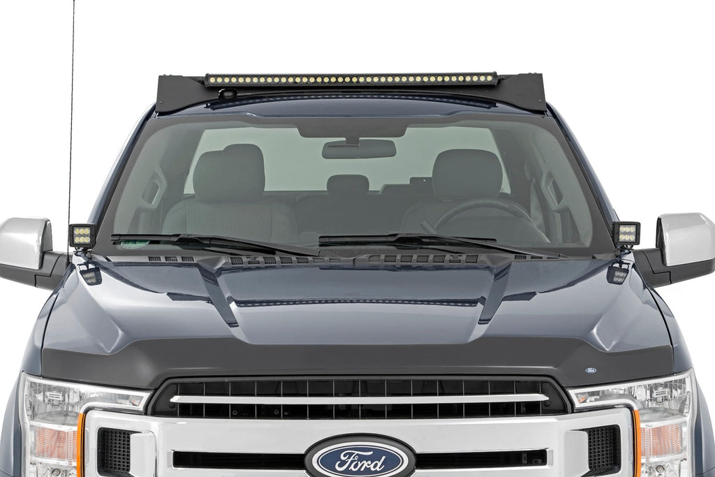 Roof Rack FR 40 Inch Single Row Black LED Ford F-150 2WD/4WD (2015-2018) Rough Country