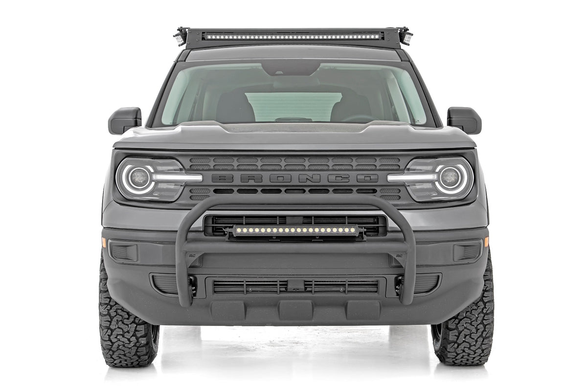 Nudge Bar 20 Inch Black DRL Single Row LED Ford Bronco Sport 4WD (21-24) Rough Country