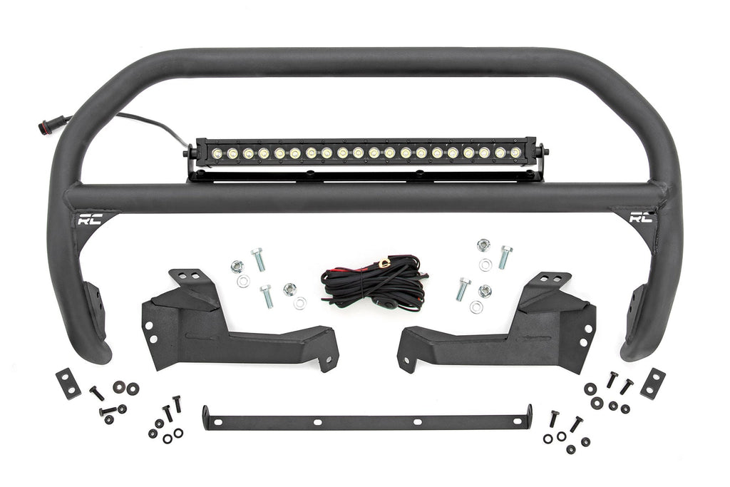 Nudge Bar 20 Inch Black DRL Single Row LED Ford Bronco Sport 4WD (21-24) Rough Country