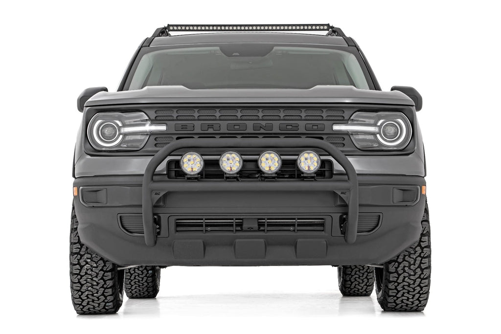 Nudge Bar 4 Inch Round Led (x4) Ford Bronco Sport 4WD (2021-2024) Rough Country