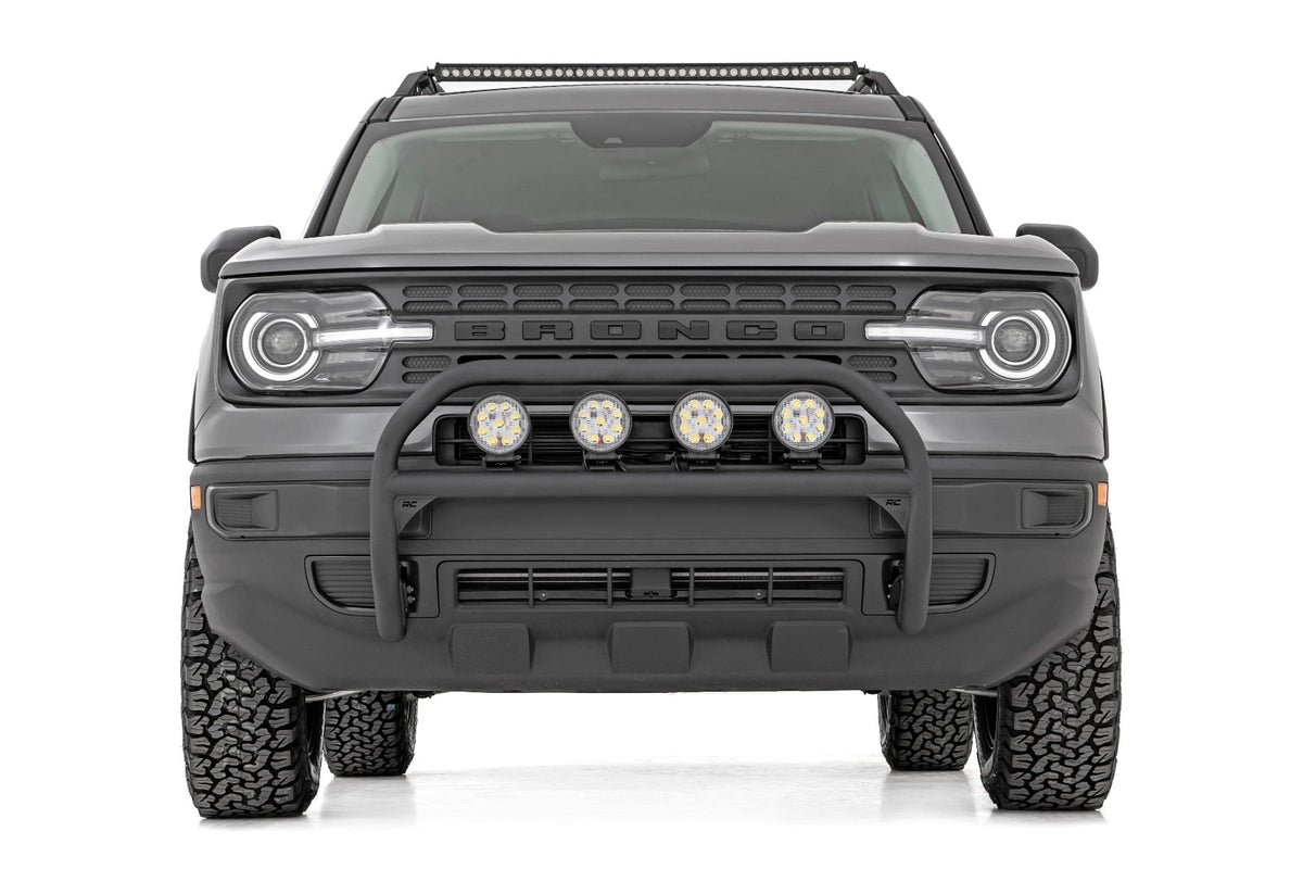 Nudge Bar 4 Inch Round Led (x4) Ford Bronco Sport 4WD (2021-2024) Rough Country