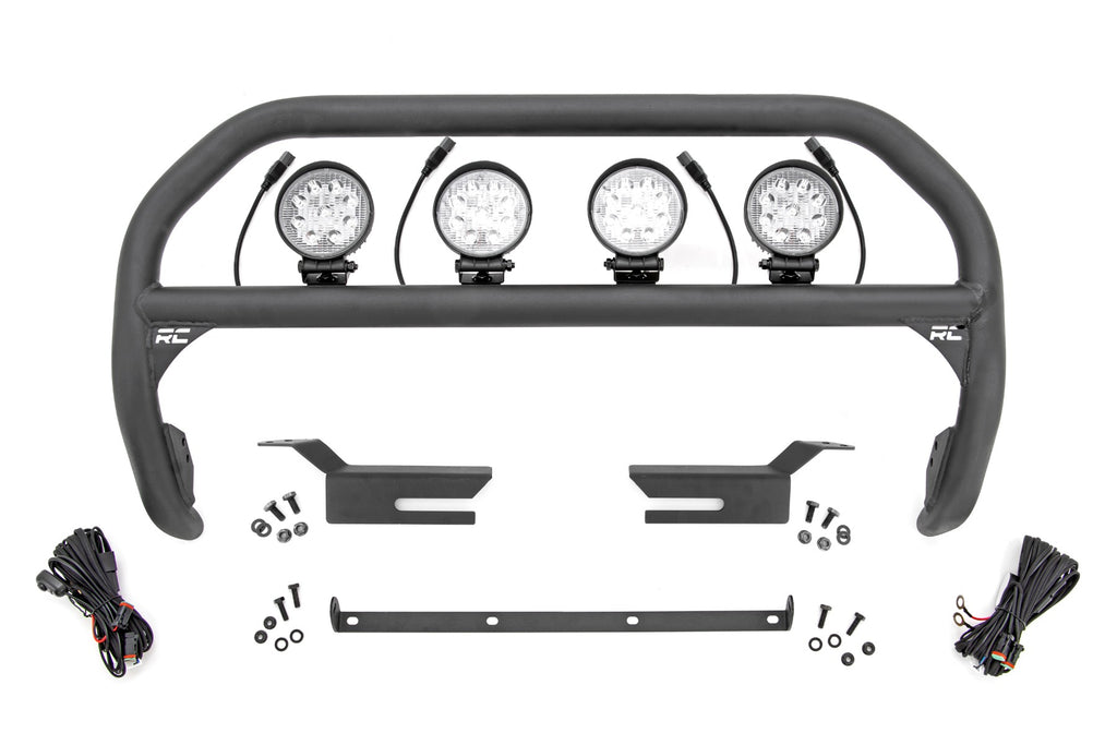 Nudge Bar 4 Inch Round Led (x4) Ford Bronco 4WD (2021-2025) Rough Country