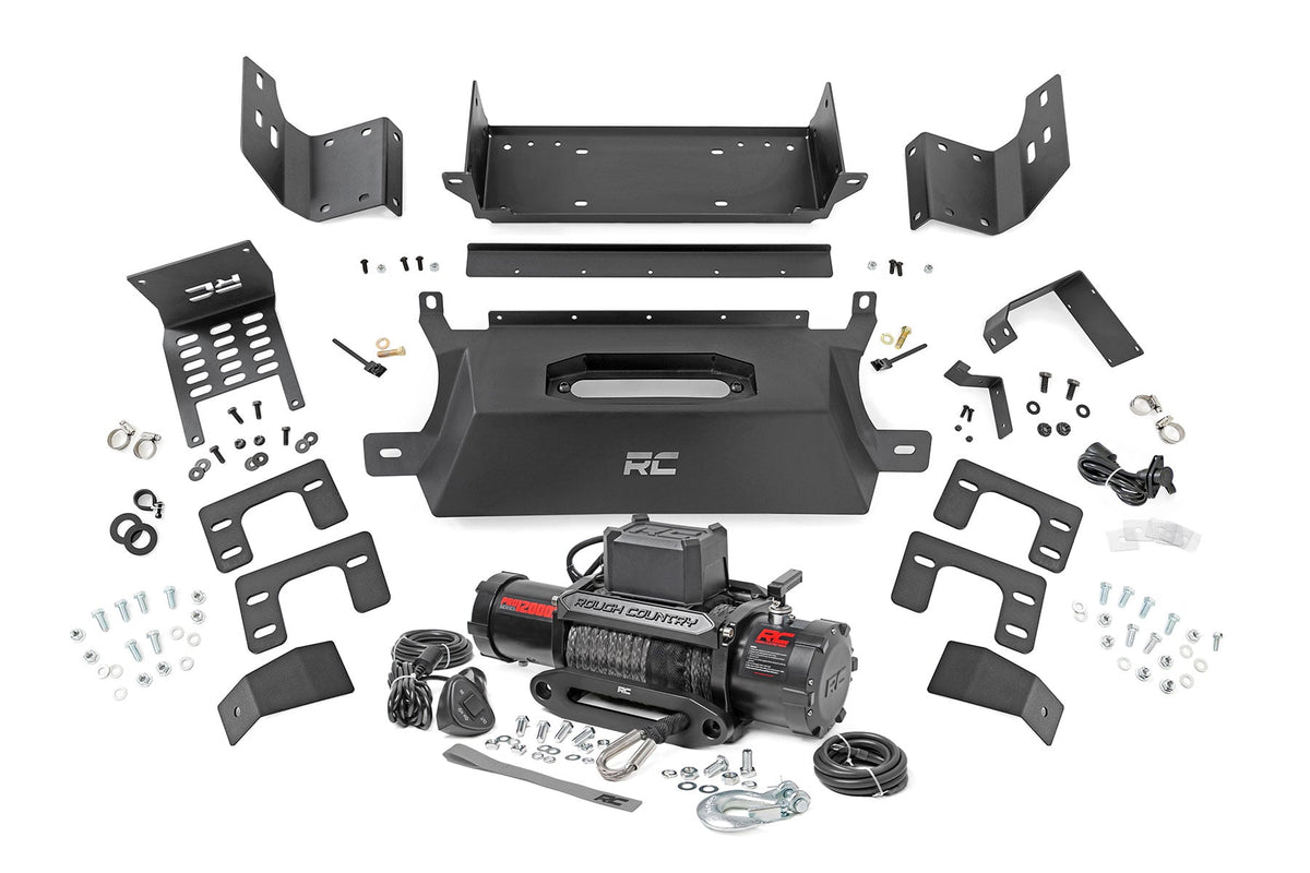 Hidden Winch Mount 12000S Ford Bronco 4WD (2021-2025) Rough Country