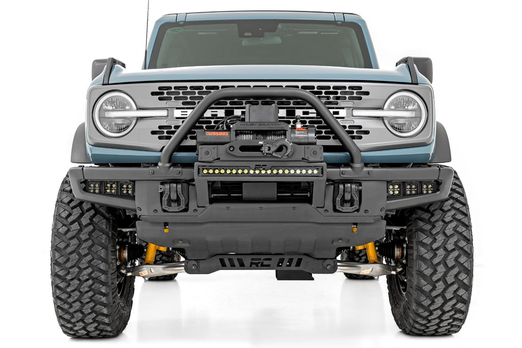 High Winch Mount All Models 20 Inch Black Single Row LED Ford Bronco (21-25) Rough Country