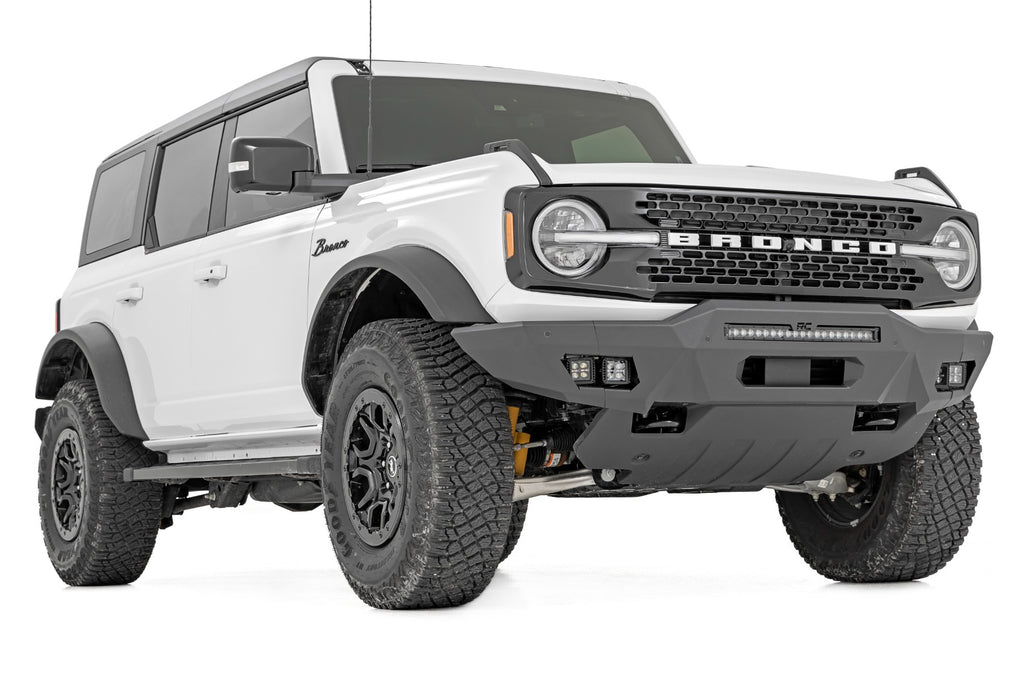 Front Bumper Modular Full Wings Amber DRL Ford Bronco 4WD (2021-2025) Rough Country