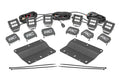 LED Light Kit Fog Mount Triple 2 Inch Black Pair Spot Ford Bronco (21-25) Rough Country