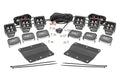 LED Light Kit Fog Mount Triple 2 Inch Black Pair Amber DRL Ford Bronco (21-25) Rough Country