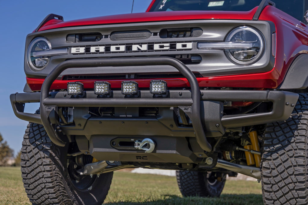 Nudge Bar 20 Inch Black DRL Single Row LED OE Modular Steel Ford Bronco (21-25) Rough Country
