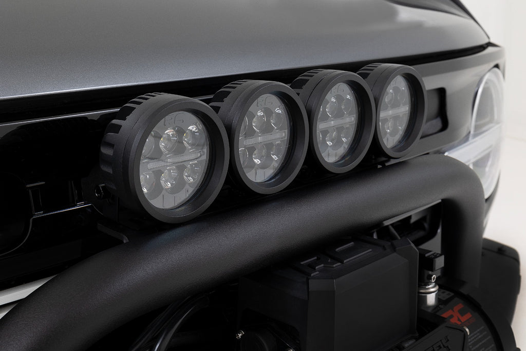 Safari Bar 6.5 Inch Round LED OE Modular Steel Ford Bronco 4WD (21-25) Rough Country