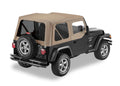 Replace-A-Top for OEM Hardware For Jeep 1997-2002 Wrangler TJ Tinted Dark Tan Door Skins Included Bestop
