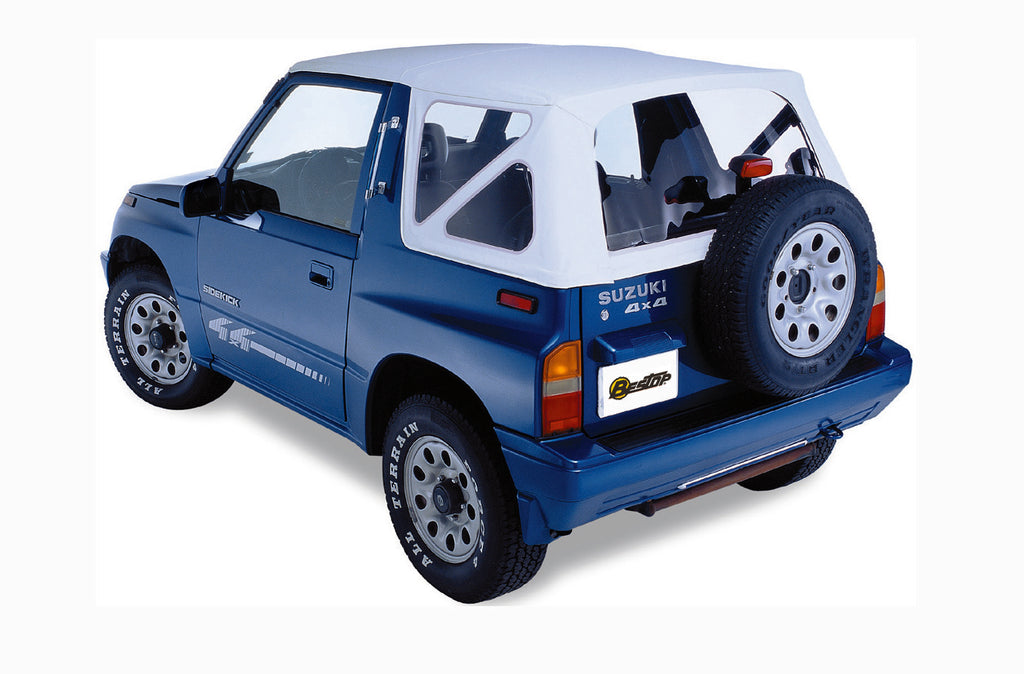 Replace-A-Top for OEM Hardware For Geo/Suzuki 1989-1994 Tracker/Sidekick Clear Black Denim No Door Skins Included Bestop