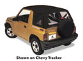 Replace-A-Top for OEM Hardware For Geo/Suzuki 1995-1998 Tracker/Sidekick Clear Black Crush No Door Skins Included Bestop