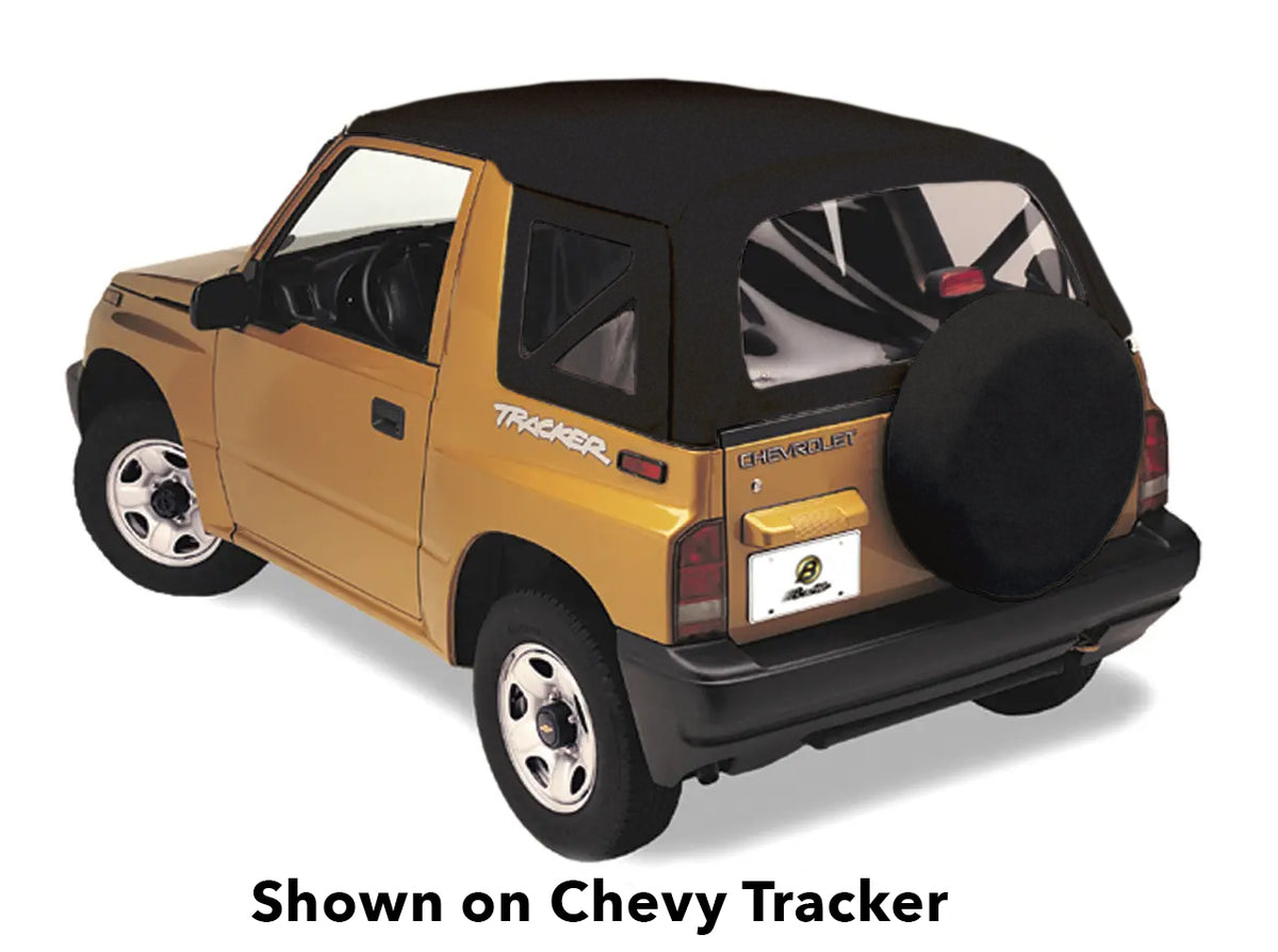 Replace-A-Top for OEM Hardware For Chevy 1999-2004 Tracker Clear Black Crush No Door Skins Included Bestop