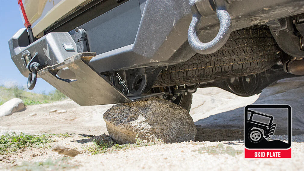 Hitch Skid Easy To Install, No Tools Required Body Armor 4X4
