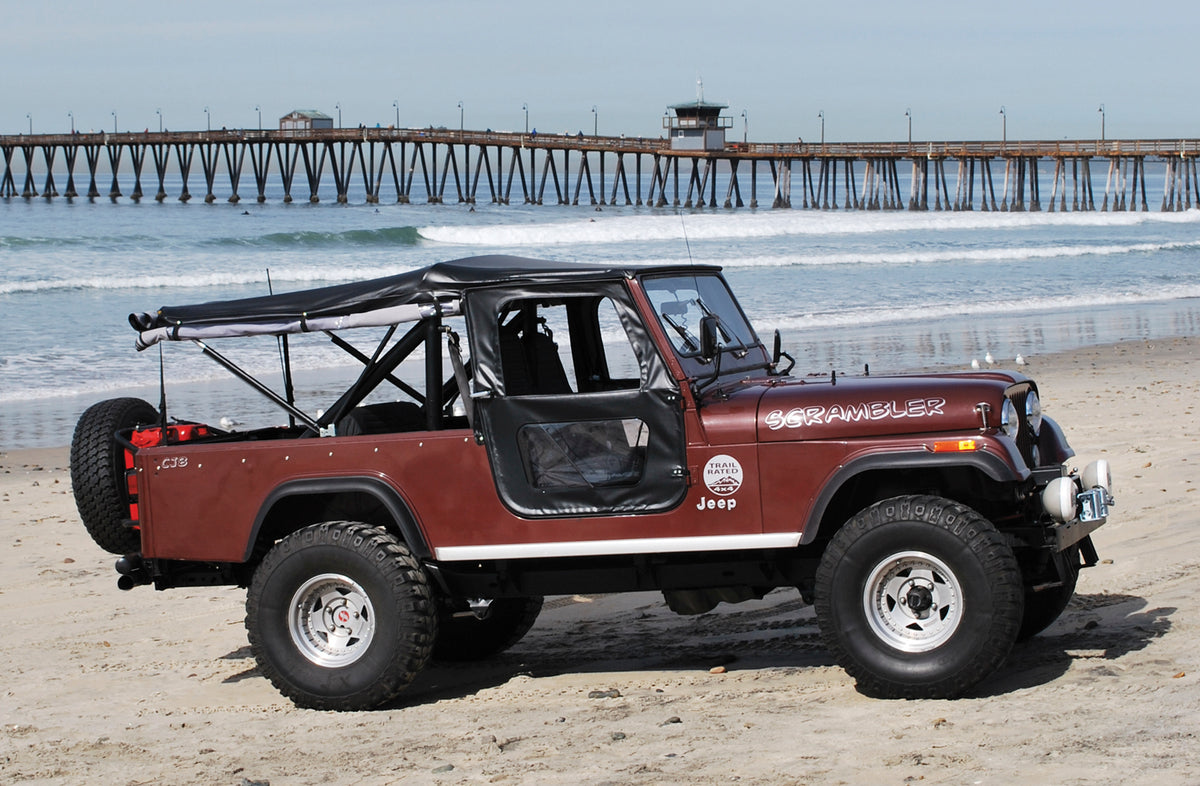Tigertop Soft Top For Jeep 1976-1983 CJ5 Black Crush Bestop