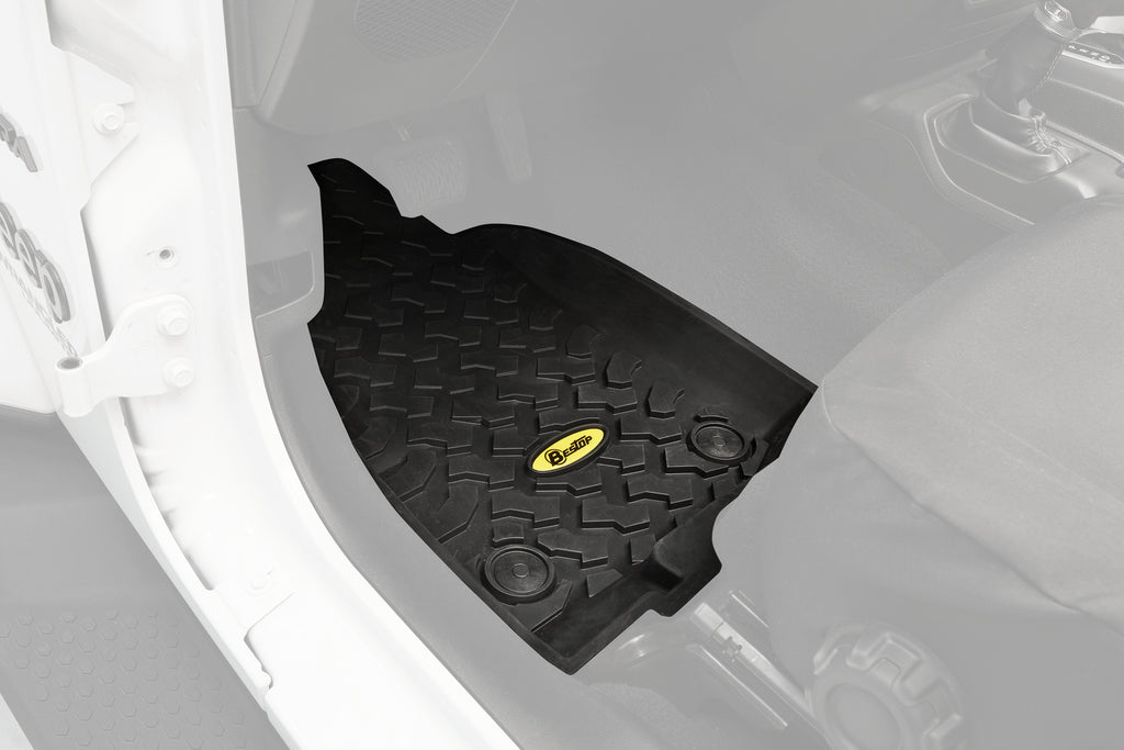 Jeep Front Floor Mats For Jeep 2020-2024 Gladiator Black Pair Bestop
