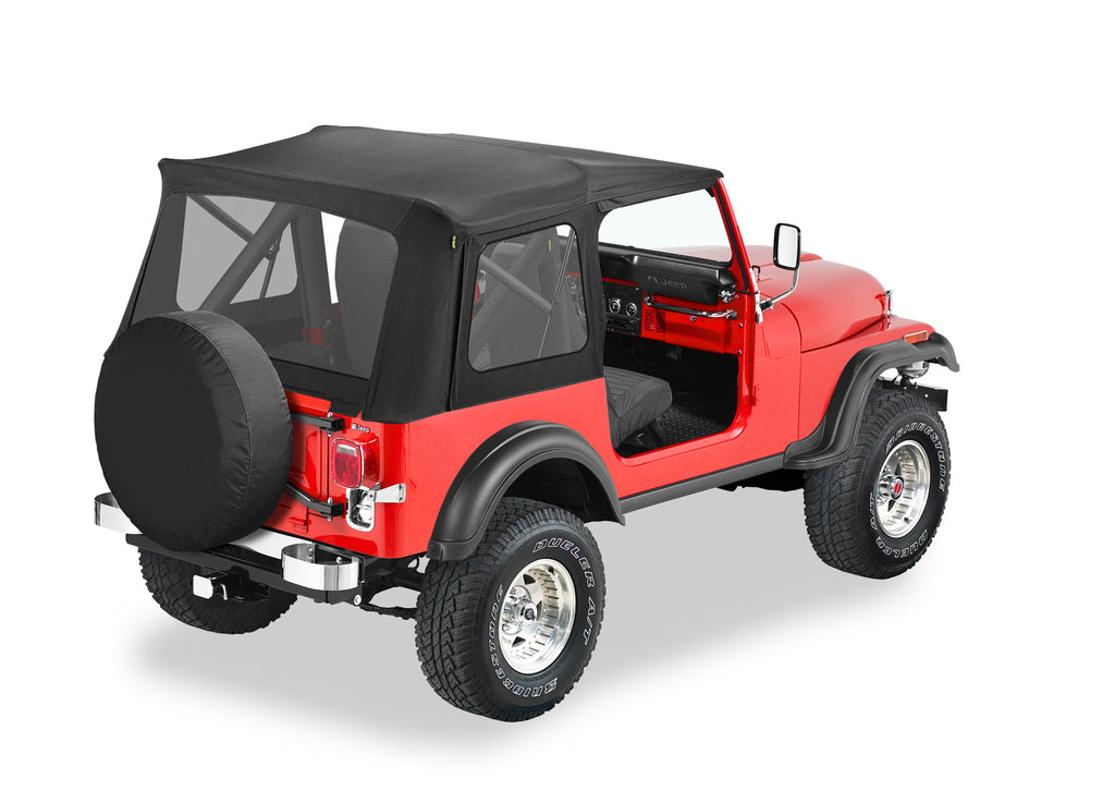 Supertop Classic Squareback Soft Tops For Jeep 1976-1986 CJ7 Clear Bestop
