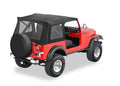 Supertop Classic Squareback Soft Tops For Jeep 1976-1986 CJ7 Clear Bestop