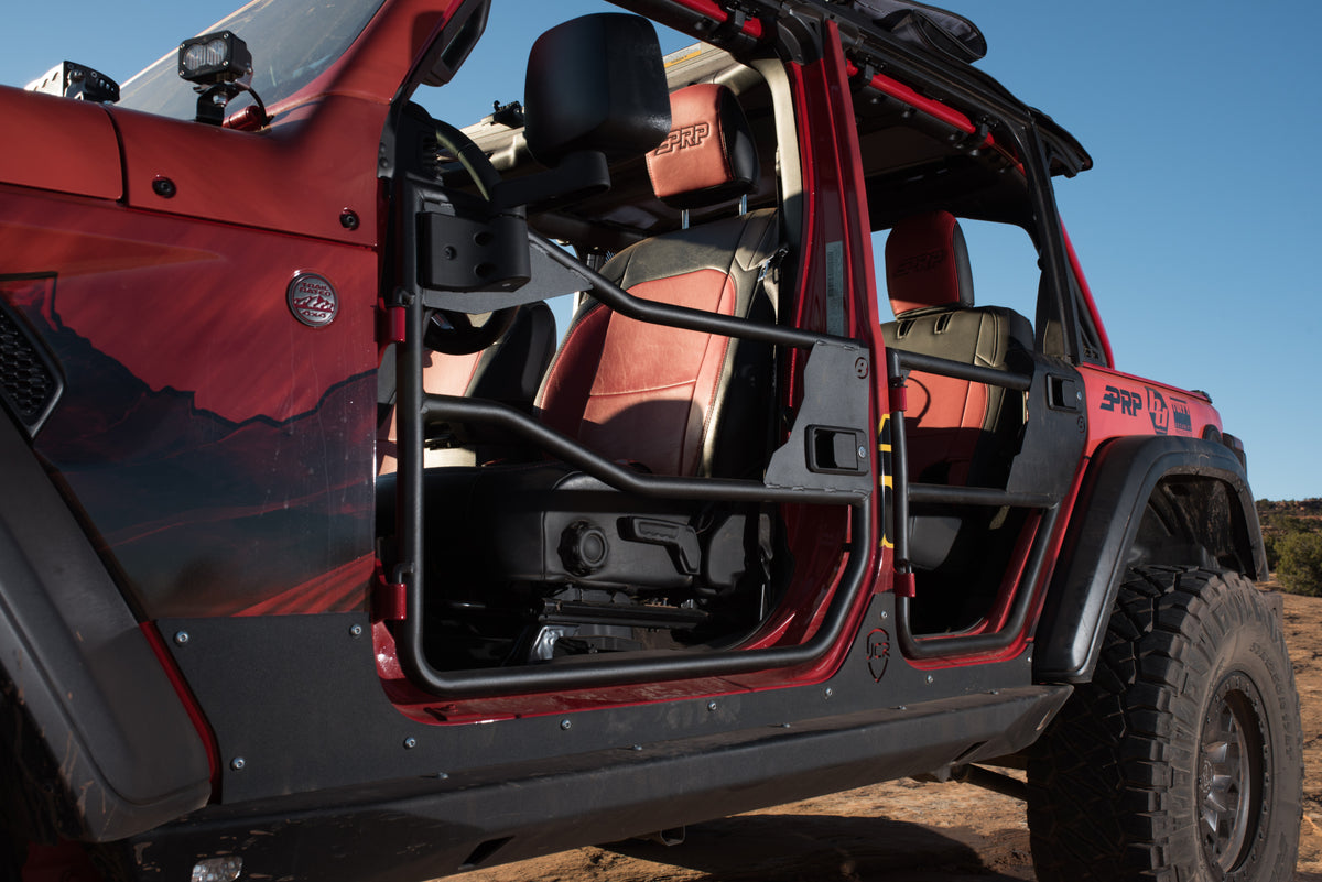 Jeep Tube Doors HighRock 4x4 Element Doors For Jeep 2020-2024 Gladiator Matte Black Bestop