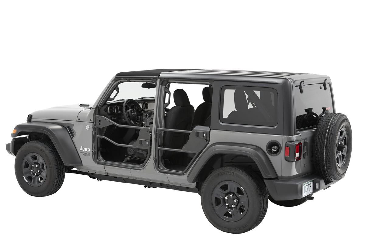 Jeep Tube Doors HighRock 4x4 Element Doors For Jeep 2020-2024 Gladiator Matte Black Bestop