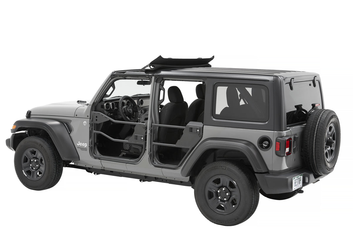 Jeep Tube Doors HighRock 4x4 Element Doors For Jeep 2020-2024 Gladiator Matte Black Bestop