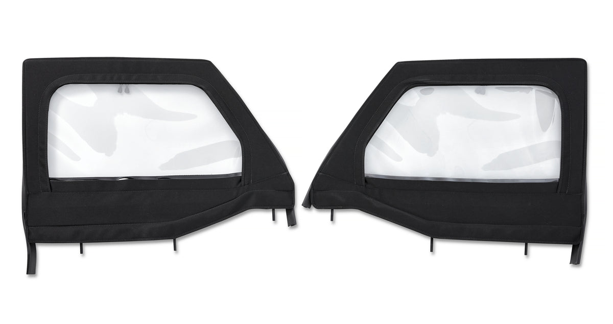 Jeep Half Doors HighRock 4x4 Element Upper Fabric Half Doors For Jeep 2020-2024 Gladiator Front Pair Bestop
