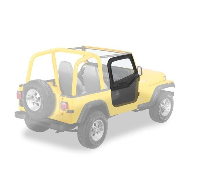 Rounded Upper Half Doors Rear Corner Jeep 1988-1995 Wrangler YJ Fits Supertop Classic 54599, 51599 Bestop