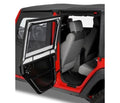 Jeep Half Doors HighRock 4x4 Element Upper Fabric Half Doors For Jeep 2007-2018 Wrangler JK Rear Pair Bestop