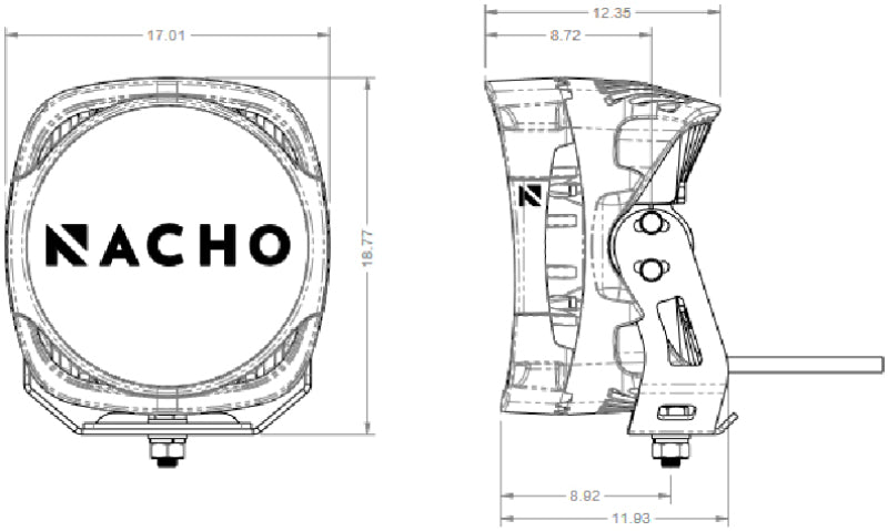 Nacho Lighting Grande 4 Hi Spot Light