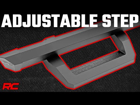 SR2 Adjustable Aluminum Steps Crew Cab 15-22 Ford F-150/17-22 Super Duty Rough Country