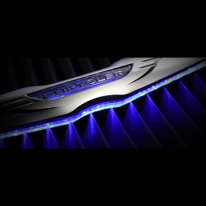 Oracle Chrysler Illuminated LED Sleek Wing - Blue