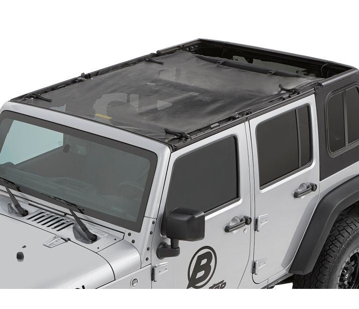Sun Extended Safari Style Bikini Top For Jeep 2007-2018 Wrangler JK 4 Door Bestop