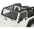 Jeep Wrangler Bikini Top Sun Standard Targa Style Bikini Top For Jeep 1997-2006 Wrangler TJ Mesh Fabric Bestop
