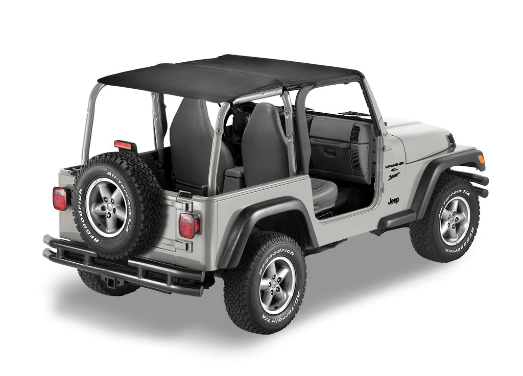 Jeep Bikini Top Header Safari Bikini Tops For Jeep 1997-2002 Wrangler TJ Bestop