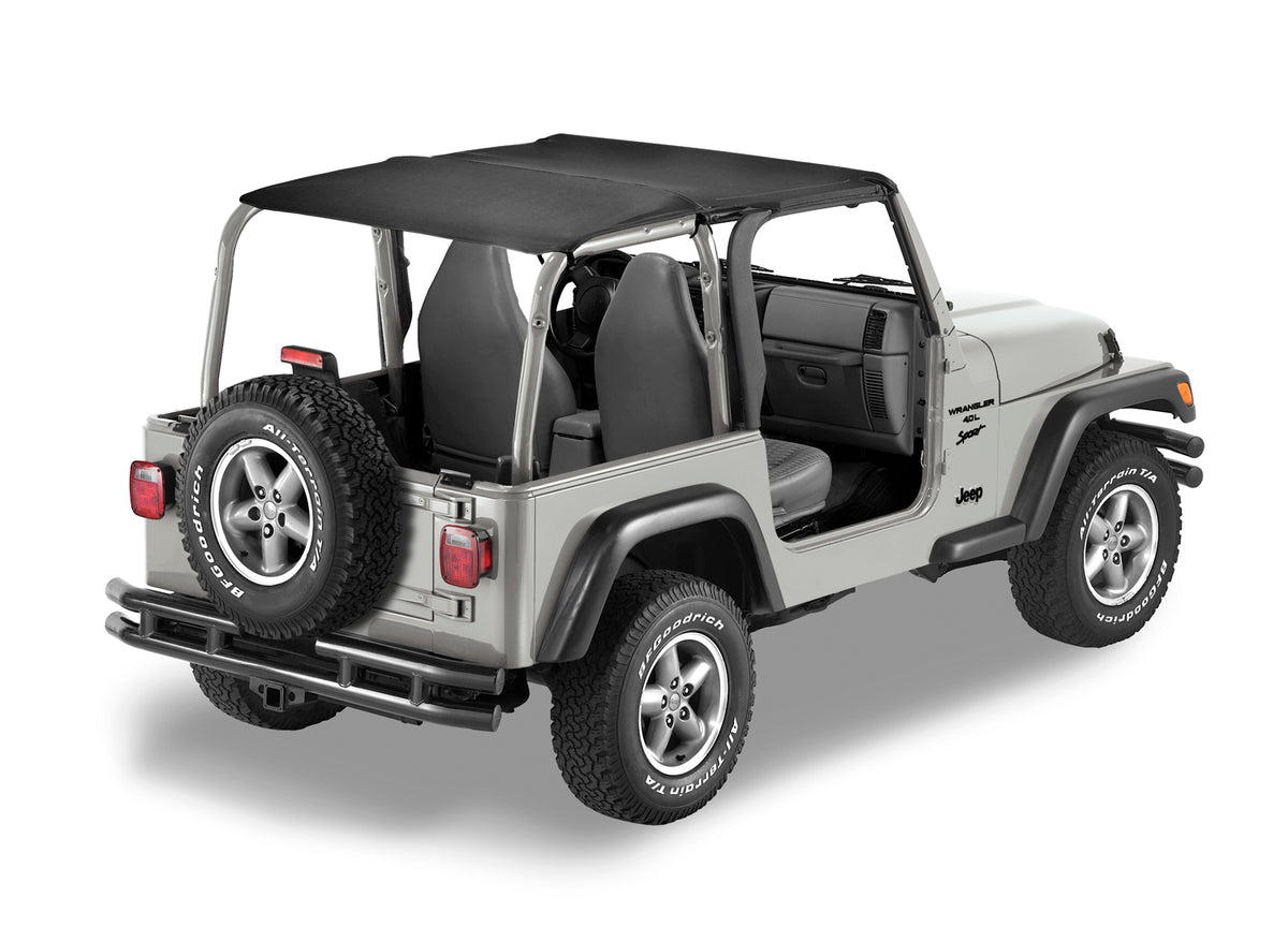 Jeep Bikini Top Header Safari Bikini Tops For Jeep 1997-2002 Wrangler TJ Bestop
