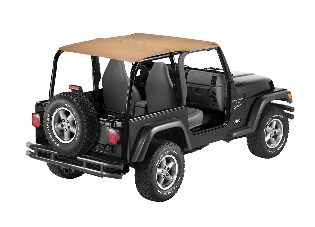 Jeep Bikini Top Header Safari Bikini Tops For Jeep 1997-2002 Wrangler TJ Bestop