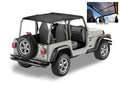 Jeep Bikini Top Header Safari Bikini Tops For Jeep 2003-2006 Wrangler TJ Bestop