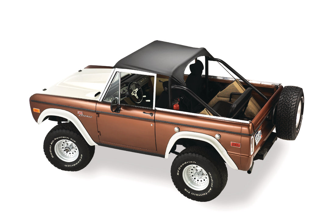 Bronco Bikini Top Traditional Bikini Top For Ford 1966-1977 Bronco Black Crush Bestop