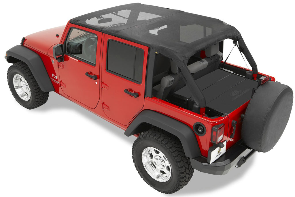 Jeep Bikini Top Header Safari Bikini Tops For Jeep 2007-2009 Wrangler JK 4 Door Bestop