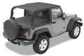 Jeep Bikini Top Header Safari Bikini Tops For Jeep 2007-2009 Wrangler JK 2 Door Black Diamond Fabric Bestop
