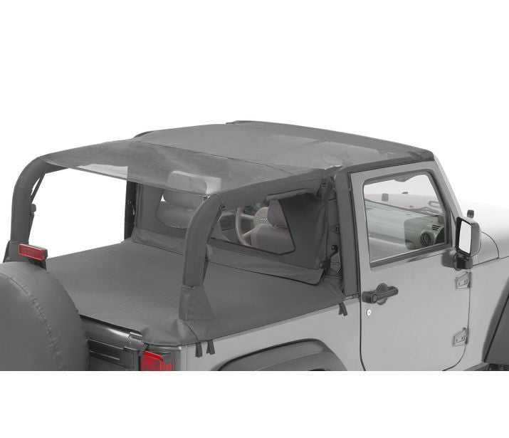 Jeep Bikini Top Header Safari Cable Style Bikini Tops For Jeep 2010-2018 Wrangler JK 2 Door Bestop