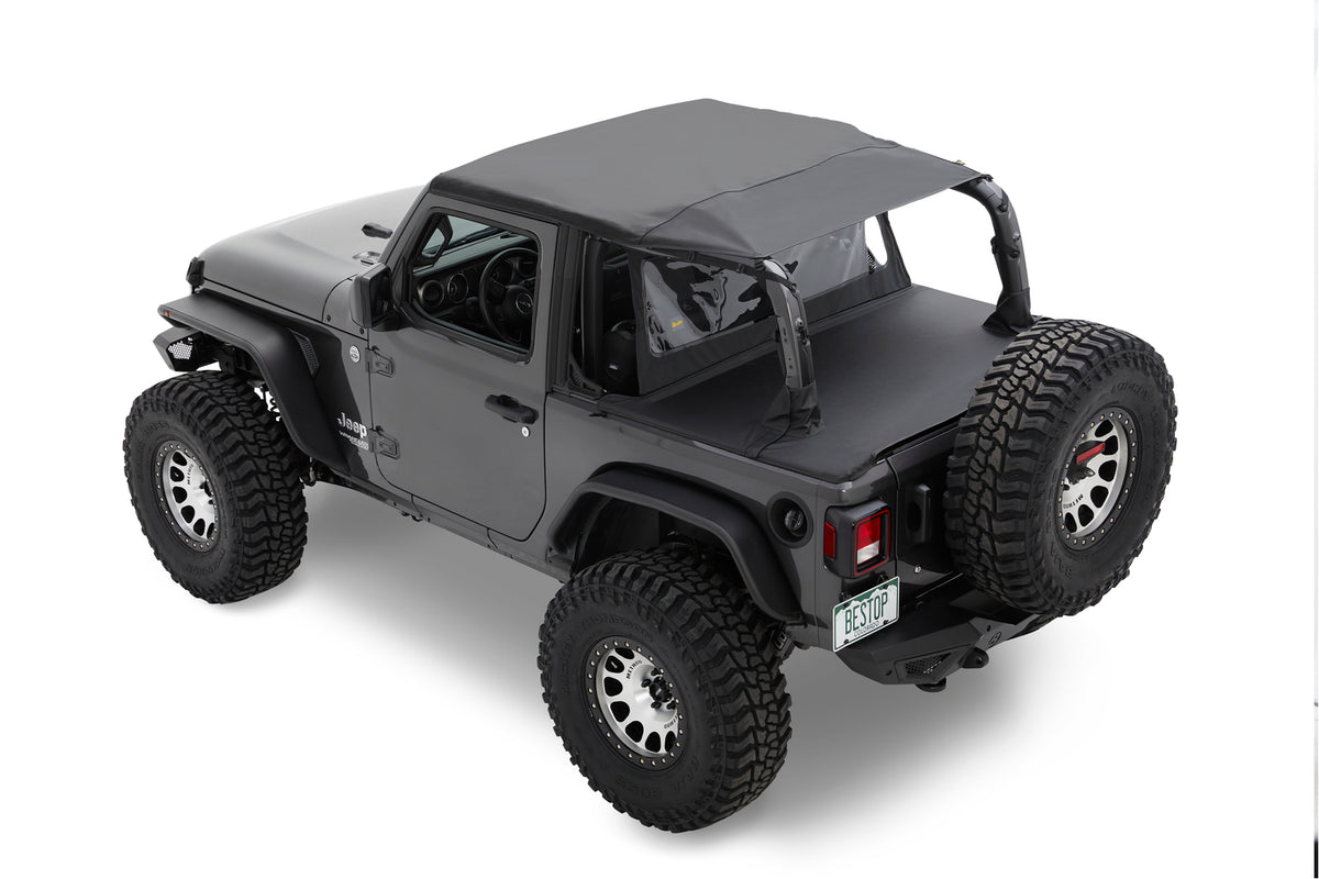 Jeep Bikini Top Header Safari Cable Style Bikini Tops For Jeep 2018-2023 Wrangler JL 2 Door Bestop