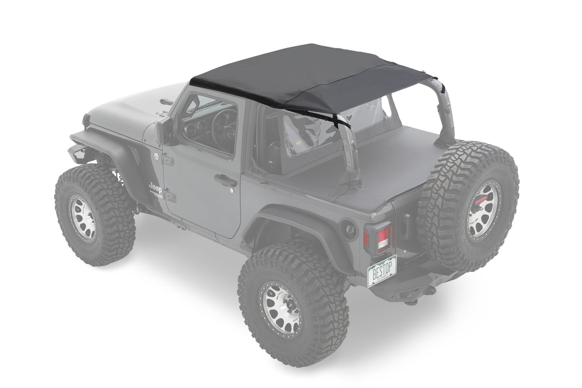Jeep Bikini Top Header Safari Cable Style Bikini Tops For Jeep 2018-2023 Wrangler JL 2 Door Bestop