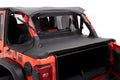 Jeep Bikini Top Header Safari Cable Style Bikini Tops For Jeep 2024-Current Wrangler JL 4 Door Black Diamond Bestop
