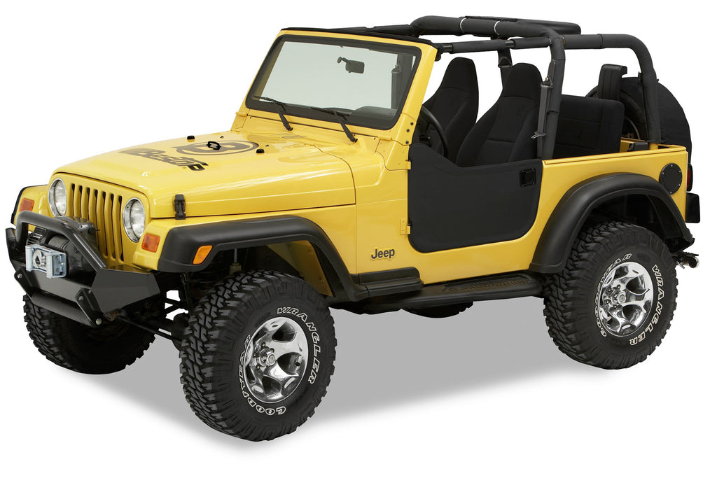 Lower Fabric Half Doors For Jeep 1997-2006 Wrangler TJ Bestop